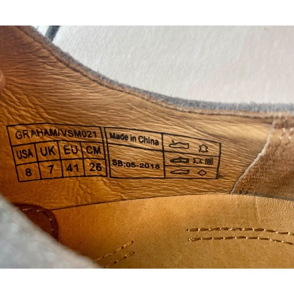 Vionic Gray Suede Lace Up Men's Shoe Size 8 - Picture 8 of 8